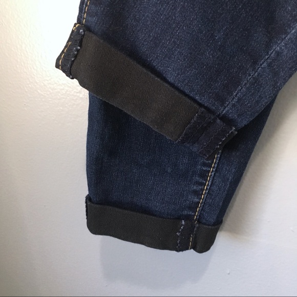 Skinny Blue Wash Cuffed Low Rise Ankle Jeans YMI - Picture 5 of 8